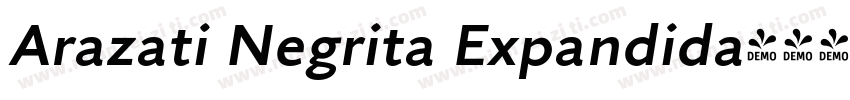 Arazati Negrita Expandida字体转换